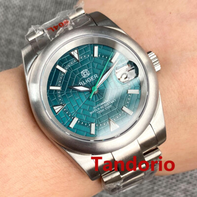 BLIGER 36mm/39mm NH35A Satin-Finished Bezel Auto Watch Sapphire Glass Web Dial