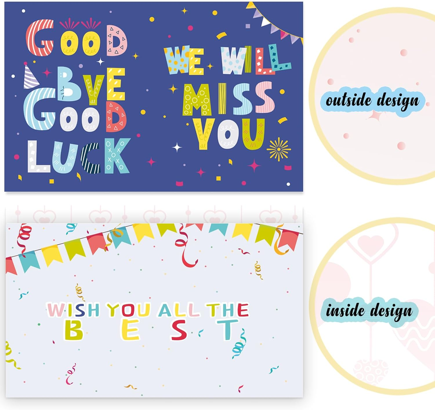 We Will Miss You Card,Farewell Party Decorations, Jumbo Farewell Card