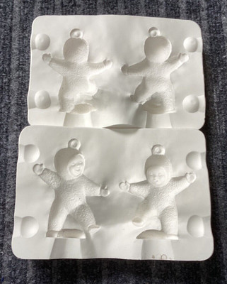 Snow Babies Porcelain Slip Mold  #1312 Alberta's Mold Inc 1994