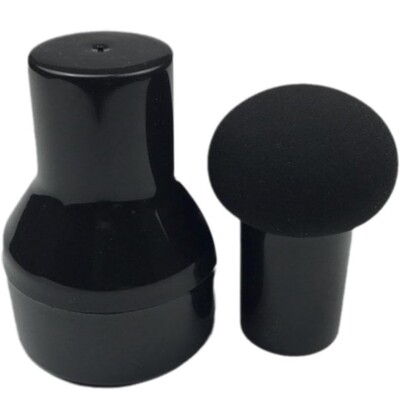 4pc Dry Wet Dual-use Mushroom Makeup Sponge With Storage Box Handle Case