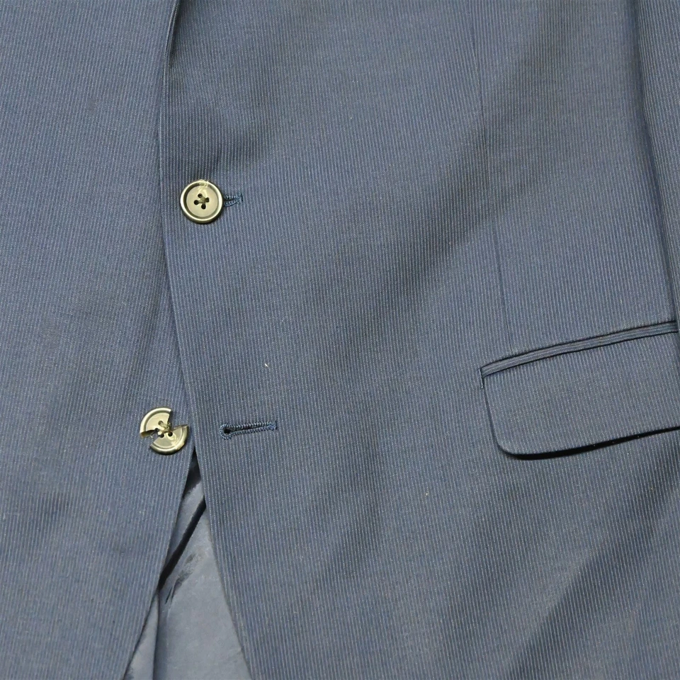 Blazer Traje Chaqueta Abrigo Chaps Ralph Lauren 46R Azul Rayas Para Hombre Foto 3 de 4