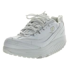 Skechers donna Shape-ups Metabolize Fitness Sneaker Bianco/Argento, Taglia 8 | eBay