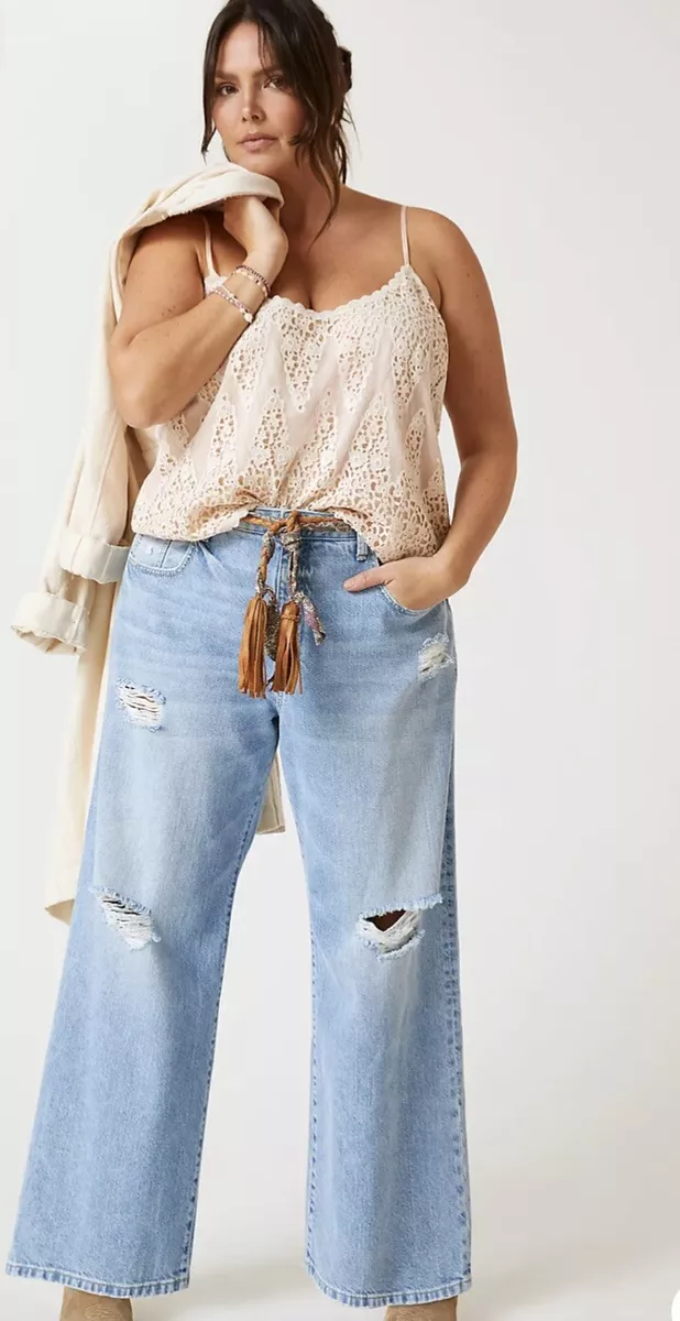 Pilcro The Joey High Rise Relaxed Jeans Size 32 eBay