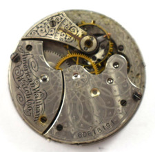 Vintage Waltham Seaside 6s 15J mixed Hunting Pocket Watch Movement lot.fa