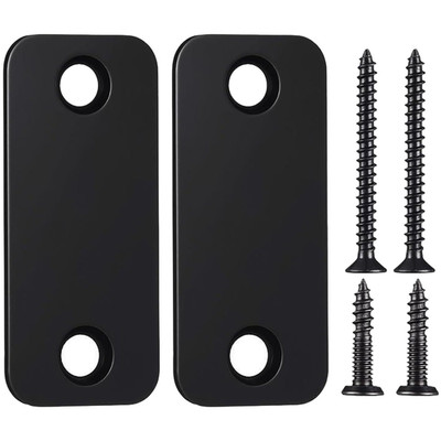 304 SS Türloch Abdeckblech Set 2-teilig für Standard Innentürriegel Reparatur