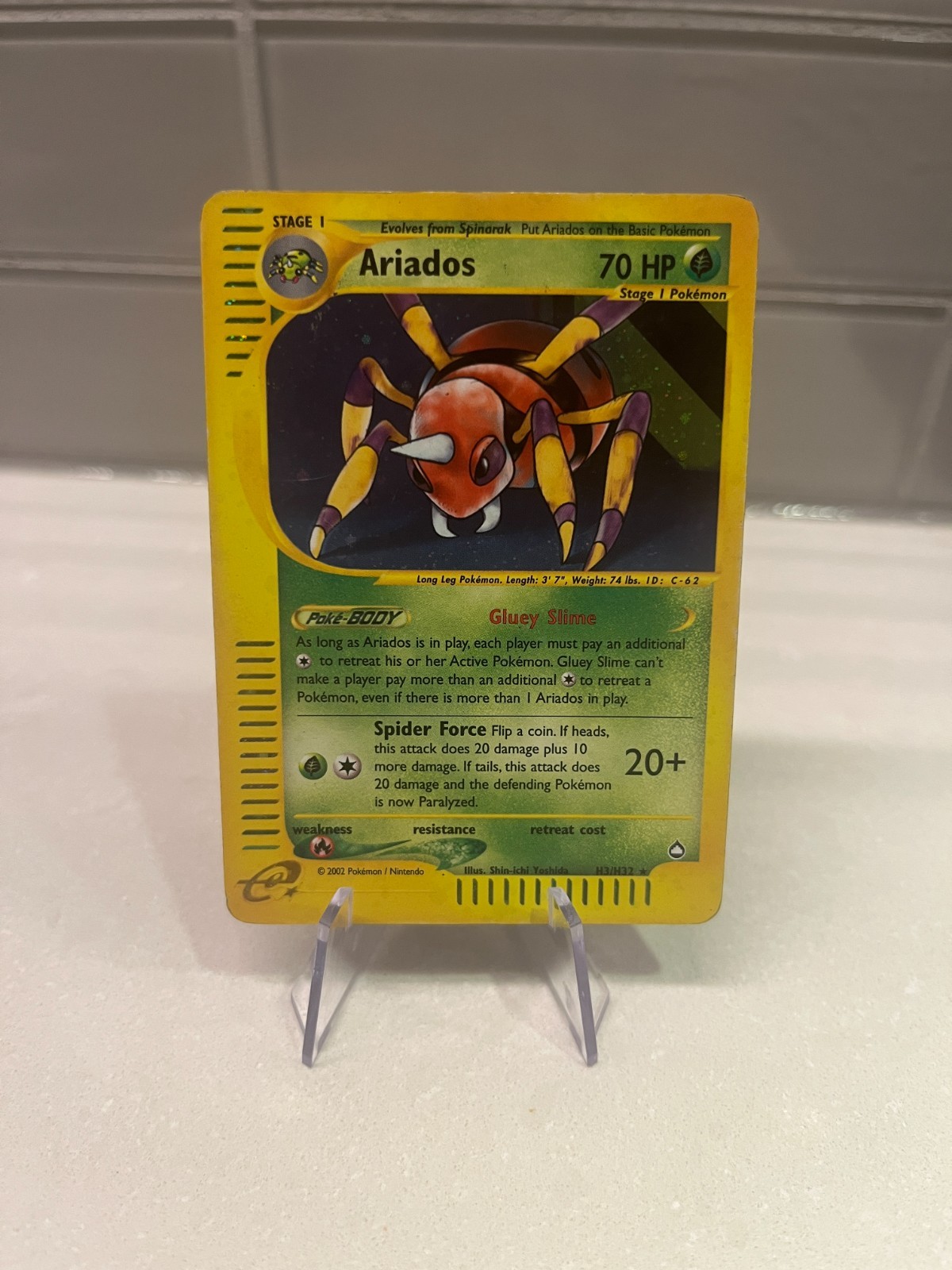 Ariados H3/H32 Holo Aquapolis Pokemon Card HP