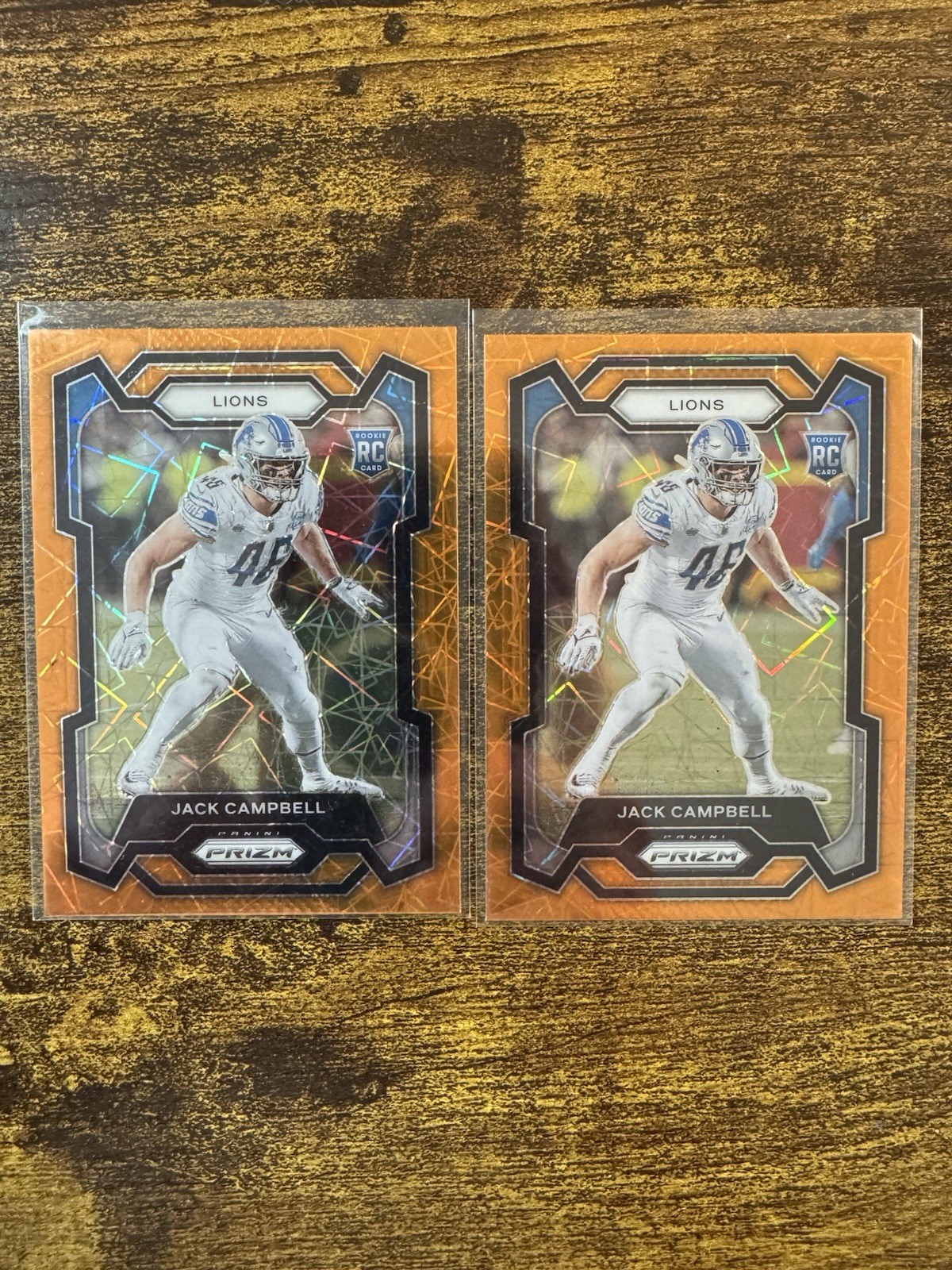 2023 Panini Prizm  Jack Campbell Lazer Prizm RC #330 - Detroit Lions
