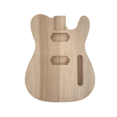 SIEMONICS DIY Mahogany Electric Guitar Body Unfinished HH Pickups Guitar Replacement