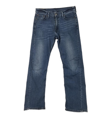 Levis 513 Jeans Mens 32x29 Blue Slim Straight Leg Medium Wash Denim Pants