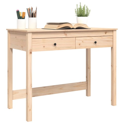 Scrivania cassetti 100x50x78 cm legno massello di pino varie scelte vidaXL - Foto 54 di 60