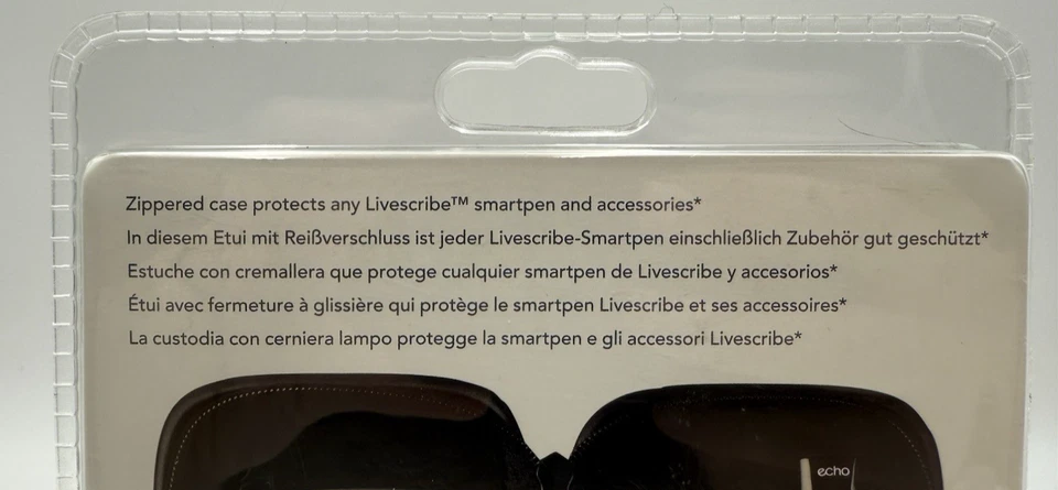 Livescribe Smart Pen Deluxe Zippered Carrying Case Black ~ New - Image 4 of 4