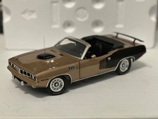 YCID 1/18 1971 Hemi Cuda Convertible very rare gold 31 of 72 made