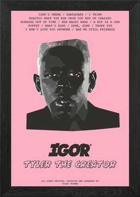 Igor Album Cover von Tyler, The Crea gerahmtes Wandbild Poster Leinwanddruck Bild