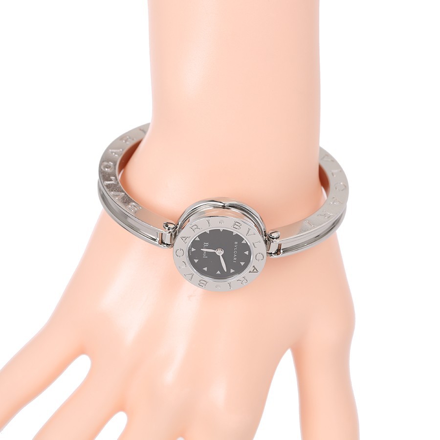 Bvlgari B.Zero1 Bangle Watch BZ22S Stainless Steel Bracelet Quartz Ladies image 5