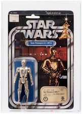 Star Wars Vintage 1978 C-3PO 12 Back-B TAKARA MOC AFA 70