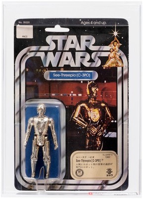 Star Wars Vintage 1978 C-3PO 12 Back-B TAKARA MOC AFA 70+