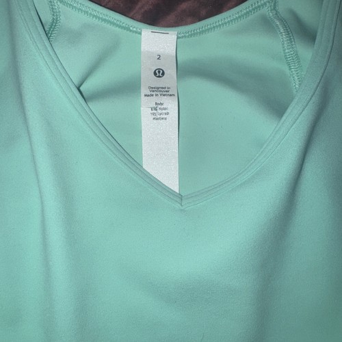 Tee-shirt Lululemon Align Nulu longueur courte taille 2 Wild Mint 10792 - Photo 3/5