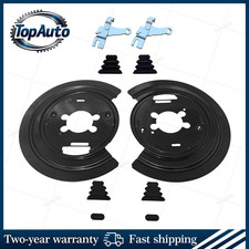 New Brake Backing Plates Parking Brake Lever Kit For Dodge 2002-2007 Ram 1500