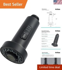 Matte Black Dual Function Kitchen Faucet Sprayer Elegant and Efficient Upgrade