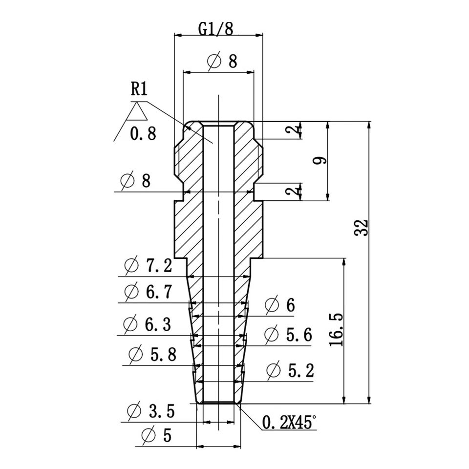 Micro Druckminderer für Einwegflasche Argon CO2 Schutzgas Schweißgas Mischgase - Bild 3 von 4