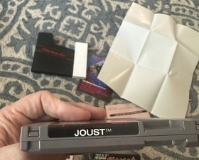 Circle seal Joust complete in box nintendo nes black box game Collector quality