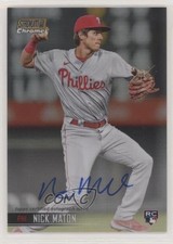 2021 Topps Stadium Club Chrome Gold Refractor 19/50 Nick Maton Auto q2x