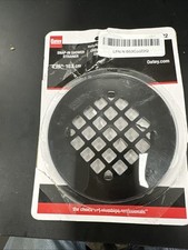 B-8. Universal 4-1/4 in. Round Snap-Tite Shower Strainer, Matte Black