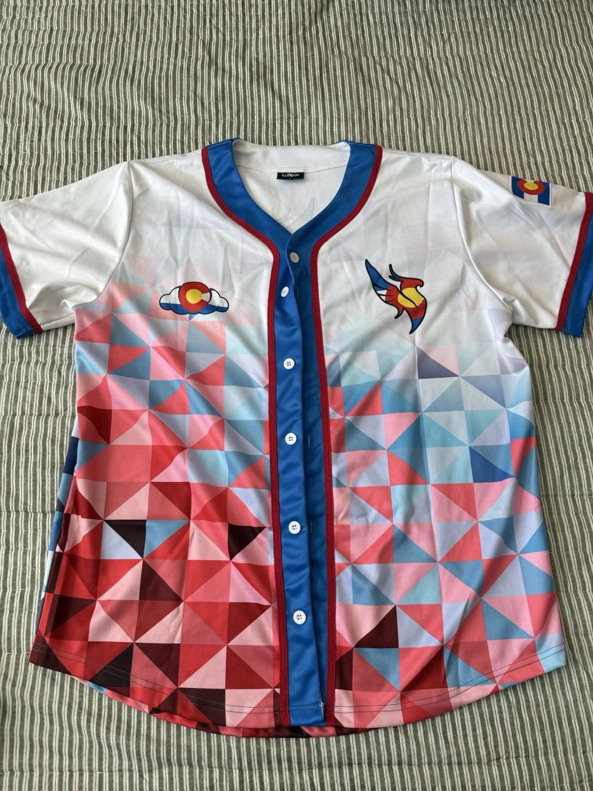 ILLENIUM x Said The Sky Colorado Baseball Jersey (White Triangles)