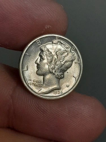 1936- P Mercury Dime Uncirculated