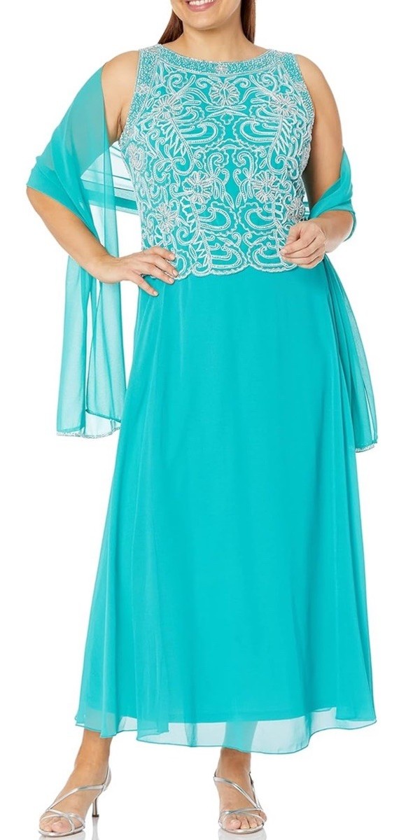 green emerald velvet dress Blue Cotton Print Scallop Trim Midi Dress – Mint Velvet main image 0