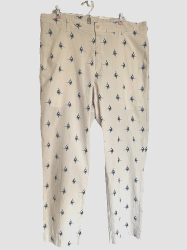 Bills Trademark Khakis Marlin 38x 30 Cotton USA Classic Preppy Fish Nautical