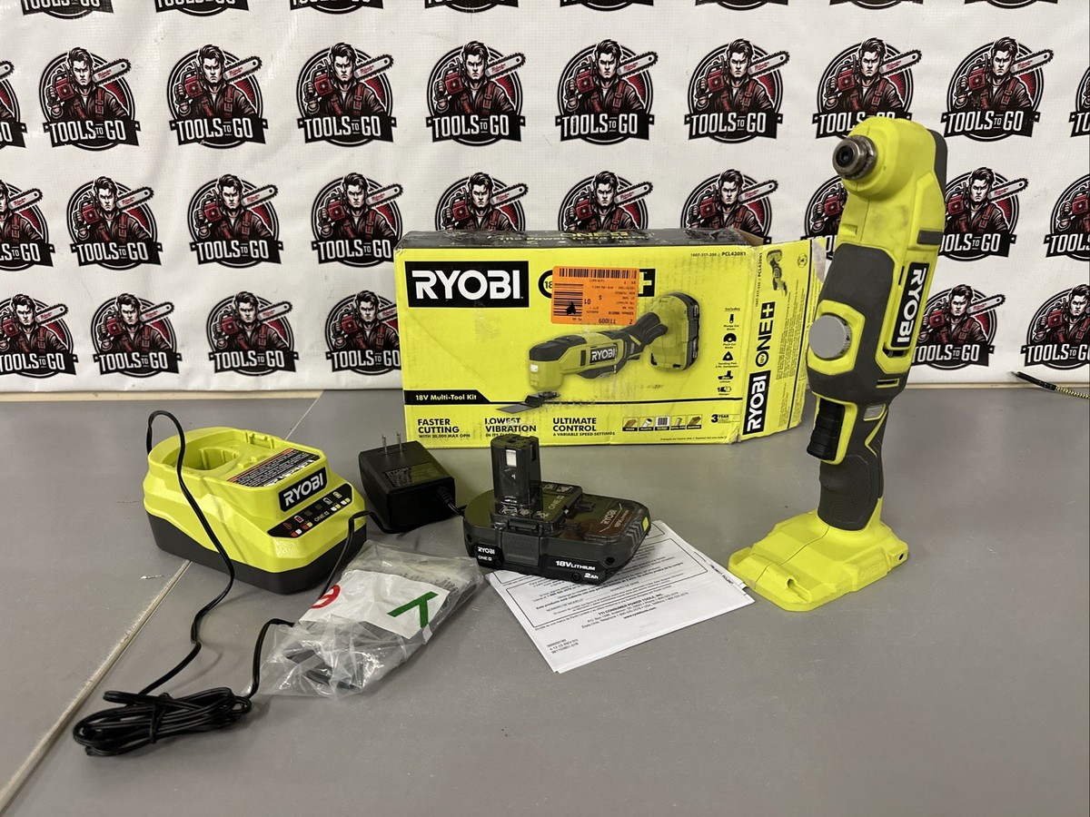 RYOBI 18V Cordless Multi-Tool Kit with Ah Battery and Charger