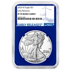 2024-W Proof $1 American Silver Eagle NGC PF70UC ER Blue Label Blue Core