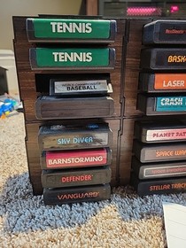 Genuine Atari 2600 4 Switch Console System Bundle + Controllers + 21 Games Look