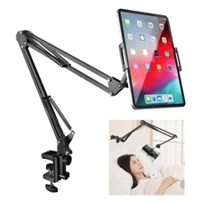 NEW 360° Long Arm Tablet Stand Phone Holder Lazy Bed Desk Mount For iPad iPhone