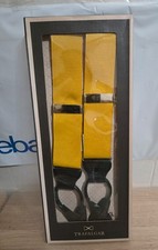 Trafalgar Suspenders Braces Gold Size XL HardWear Made In England