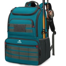 MATEIN Fishing Backpack Tackle Box, Water Resistant Tackle Backpack with Cool...