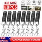 Universal 433MHZ Remote Control Garage Door Gate Car Cloning Wireless Key Fob AU
