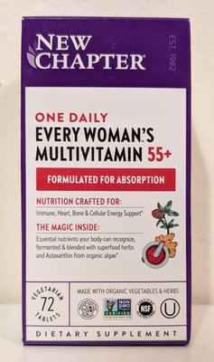 New Chapter Every Woman's Multivitamin 55+ -  72ct Tablets - EXP 03/27 - NEW