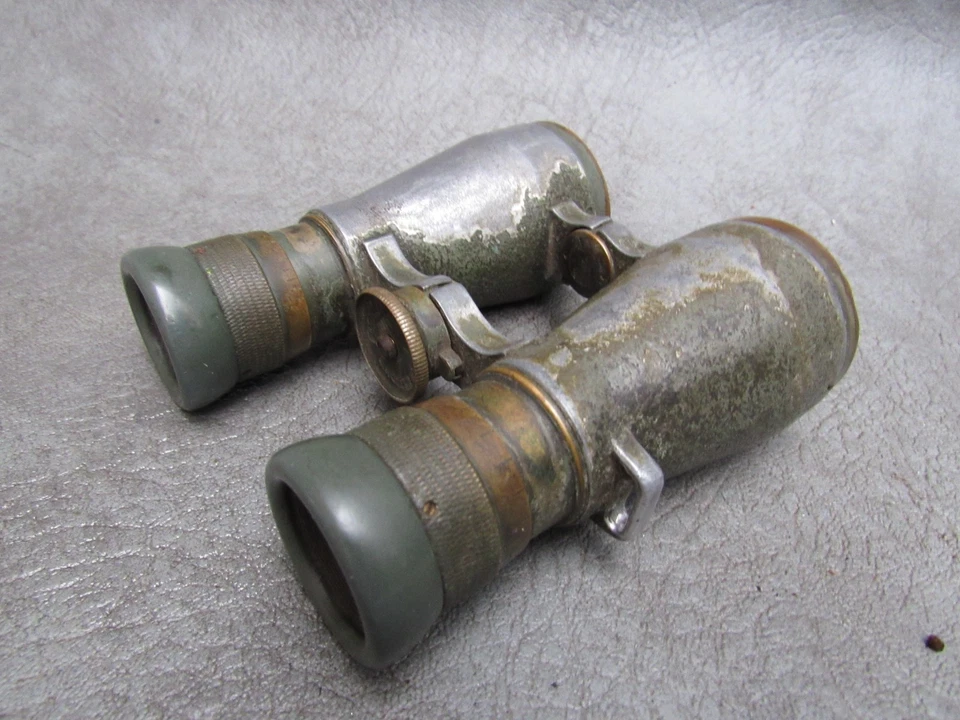 EIN GUTES PAAR DEUTSCHE WW1 FELDFERNGLÄSER 08 von CP GOERZ AUS BERLIN - Bild 2 von 4