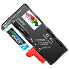 Magnetic Battery Tester for AAA AA C D 9V, Buttons, Batteries Checker
