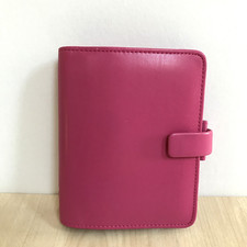 Filofax Pocket Organiser Breast Cancer Campaign Pink Faux Leather + Some Inserts