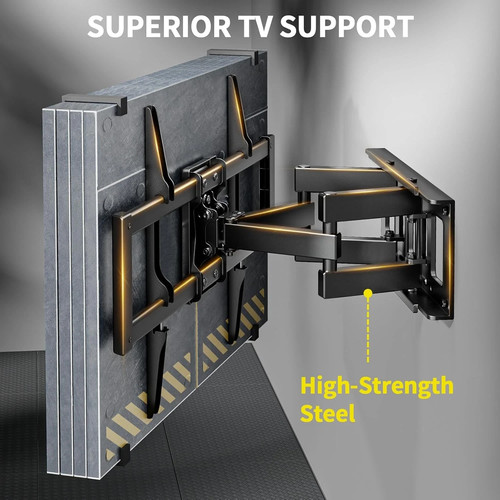 Alphamount TV Wandhalterung für die meisten 37 bis 75 Zoll 4K LED & OLED Fernseher bis 45Kg, - Bild 8 von 9