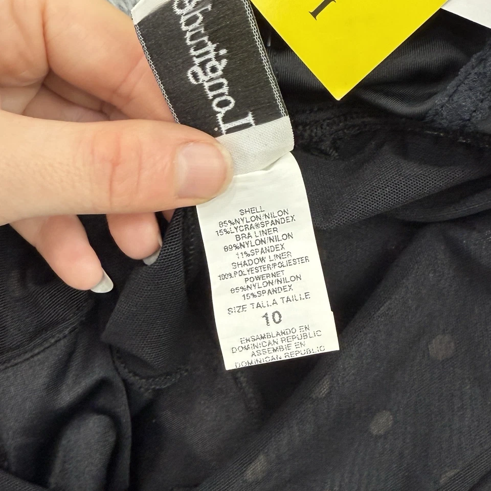 Traje de baño Longitude para mujer 10 puntos nuevo con etiquetas una pieza costero playa control abdominal Foto 4 de 4