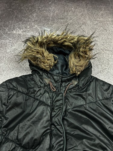 VTG STREETWEAR MAISON MARGIELA STYLE JAPANESE FUR ZIP HOOD JACKET 90S - Picture 5 of 9