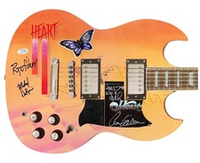 Heart Signed Dog & Butterfly Lp Cd Custom Graphics Guitar Exact Proof ACOA