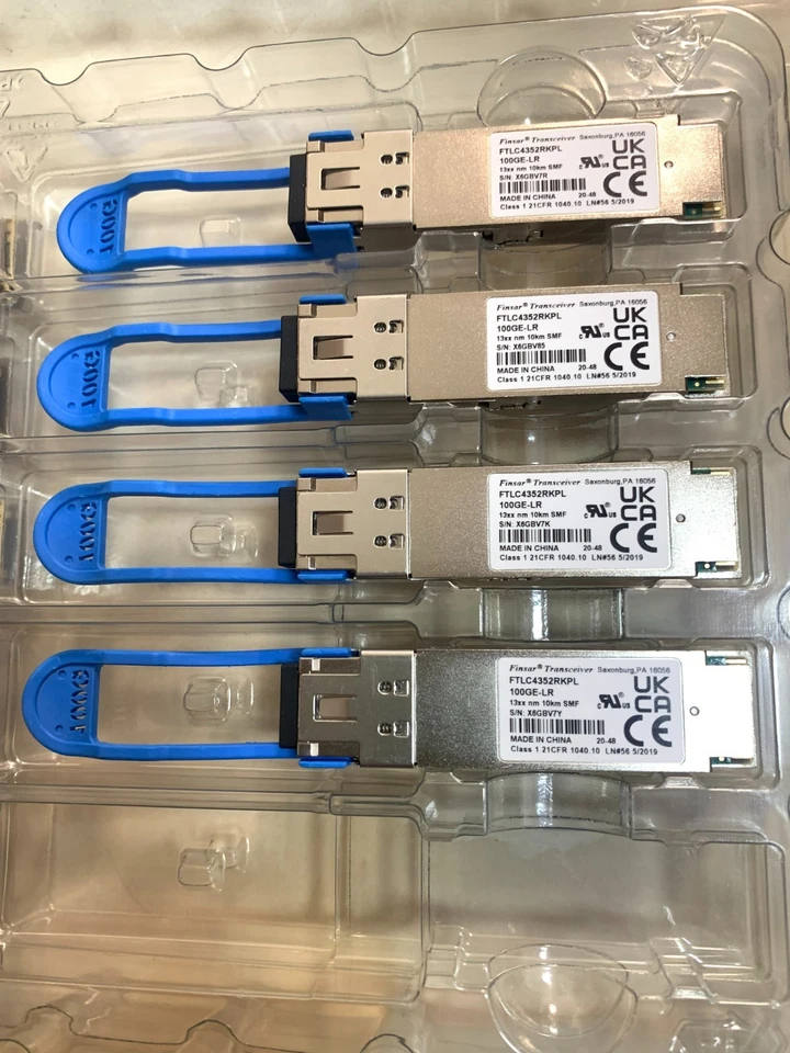 1pc Finisar FTLC4352RKPL QSFP28 LR 100G Transceiver - Image 2 of 4