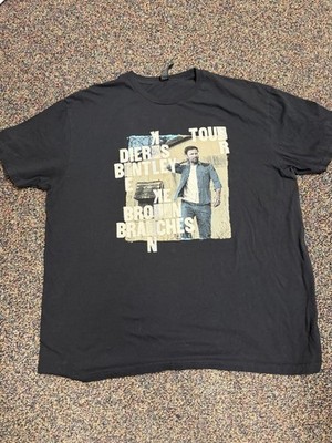 Dierks Bentley 2025 Broken Branches Tour T-Shirt Men s XL Black Gildan Softstyle