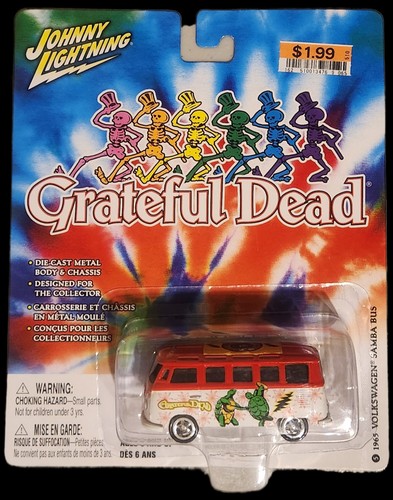 2004 Johnny Lightning Grateful Dead 1965 VW Samba Bus #2 Mint On Card - Picture 1 of 9