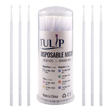 400 Super Fine Micro Applicator Brushes 1.0mm White Dental Disposable Bendable